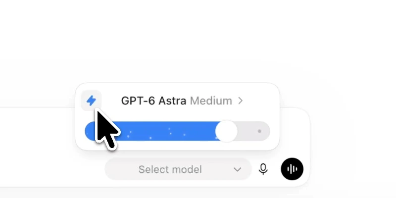 The Codex model menu with the Fast mode toggle